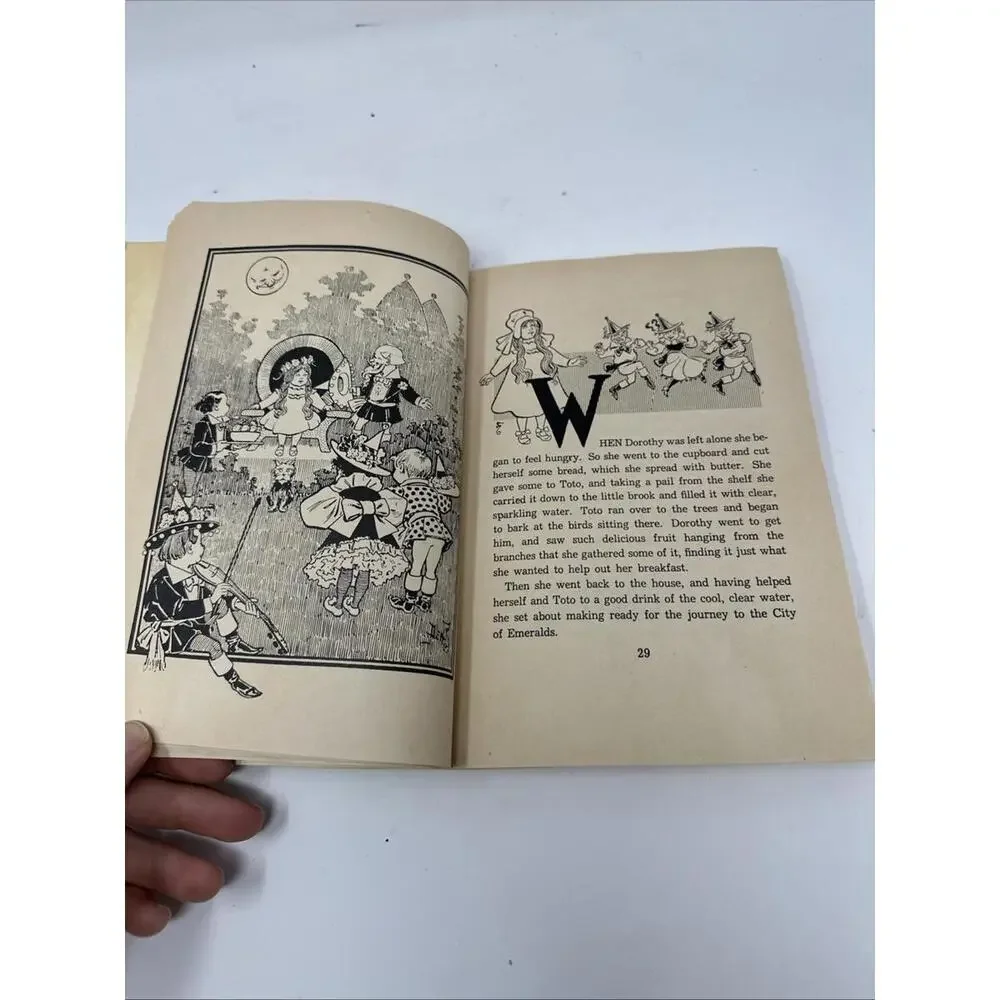 Baum, L. Frank. The Wizard of Oz  [1900] 1956 Rand McNally USA W.w. Denslow  VGC - Picture 6 of 7